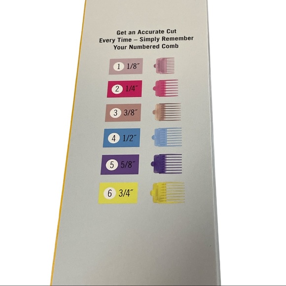 Combo Number Cut Home Haircutting Kit Conair Man New Multiple Comb Guides - Picture 5 of 6